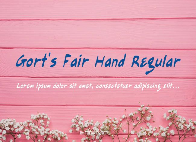 Gort's Fair Hand Regular example