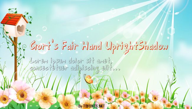 Gort's Fair Hand UprightShadow example
