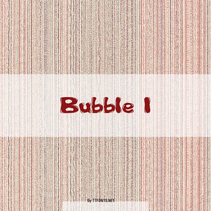 Bubble 1 example