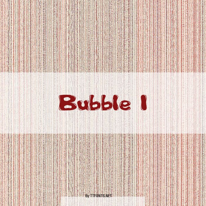 Bubble 1 example