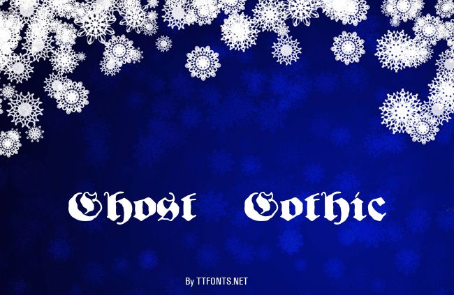Ghost Gothic example