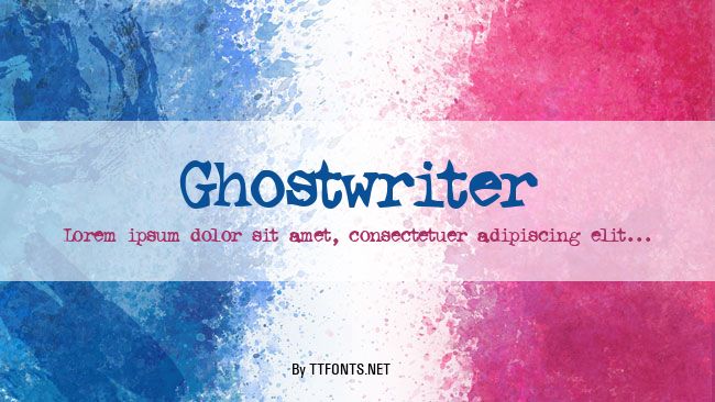 Ghostwriter example