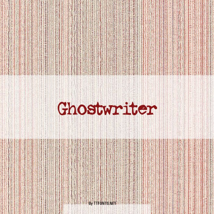 Ghostwriter example