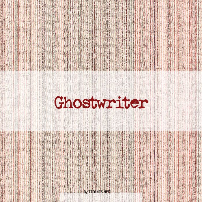 Ghostwriter example