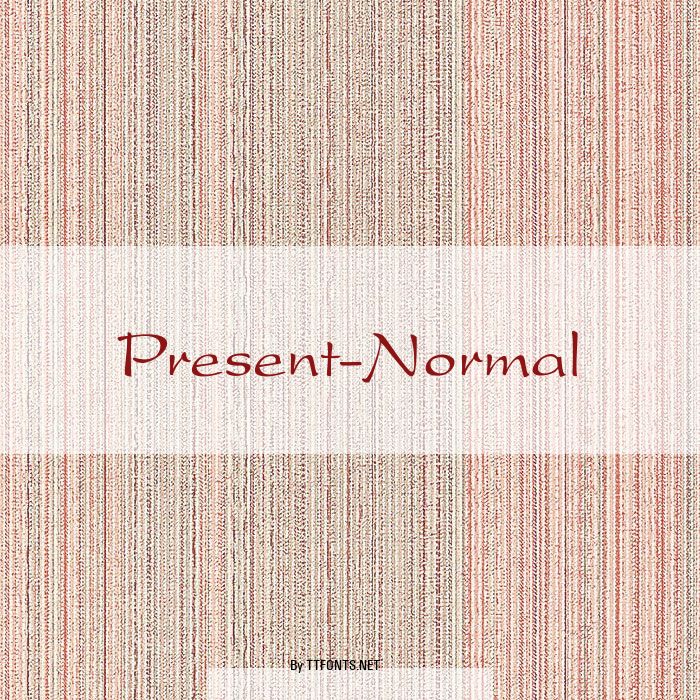 Present-Normal example
