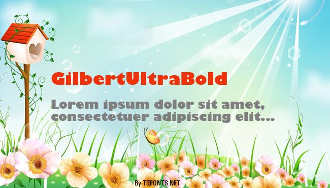 GilbertUltraBold example