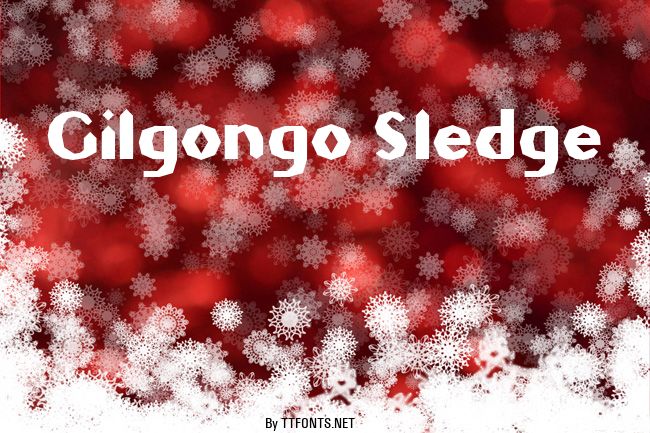 Gilgongo Sledge example