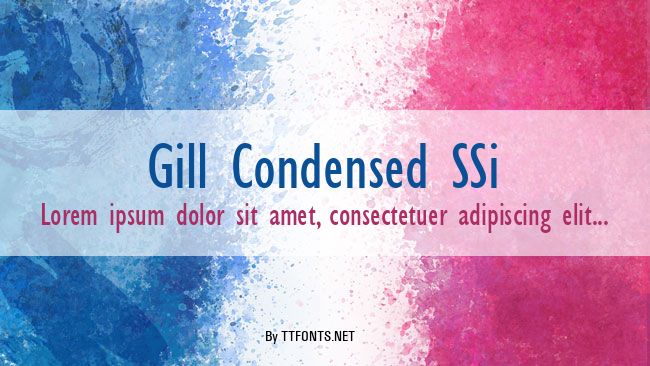 Gill Condensed SSi example