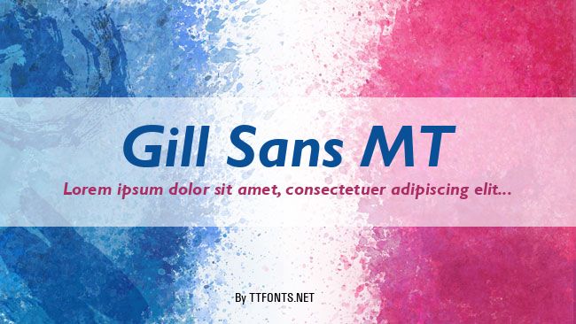 Gill Sans MT example