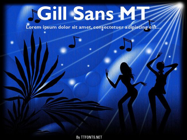 Gill Sans MT example