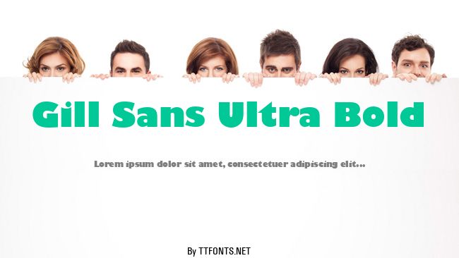 Gill Sans Ultra Bold example