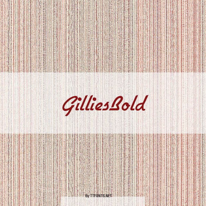 GilliesBold example