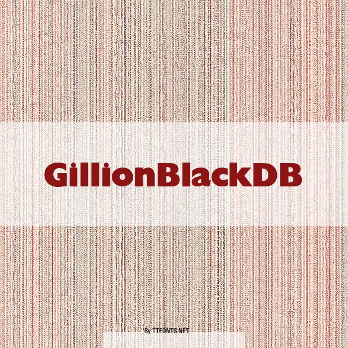 GillionBlackDB example