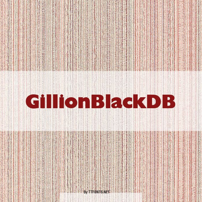 GillionBlackDB example