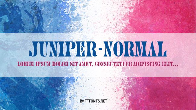 Juniper-Normal example