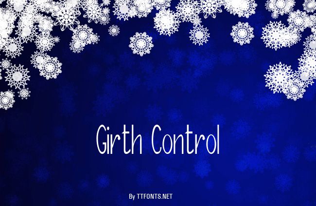 Girth Control example