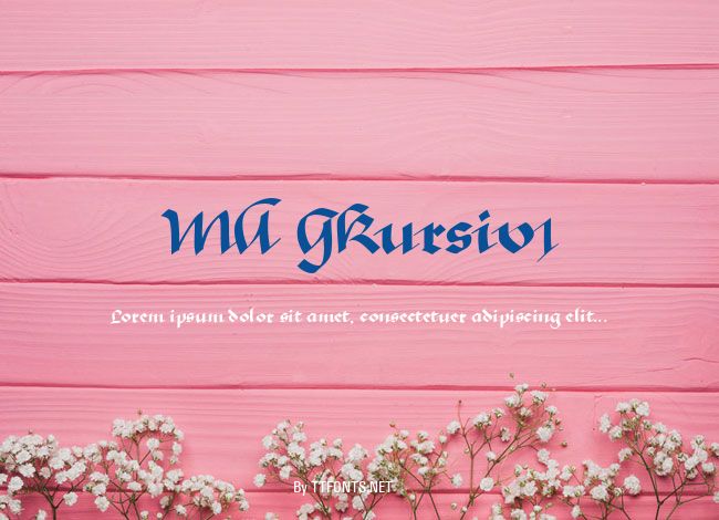 MA GKursiv1 example