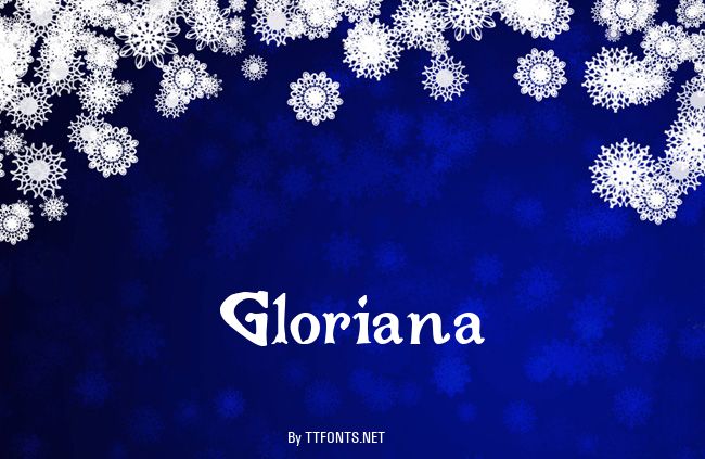 Gloriana example