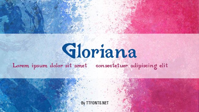 Gloriana example