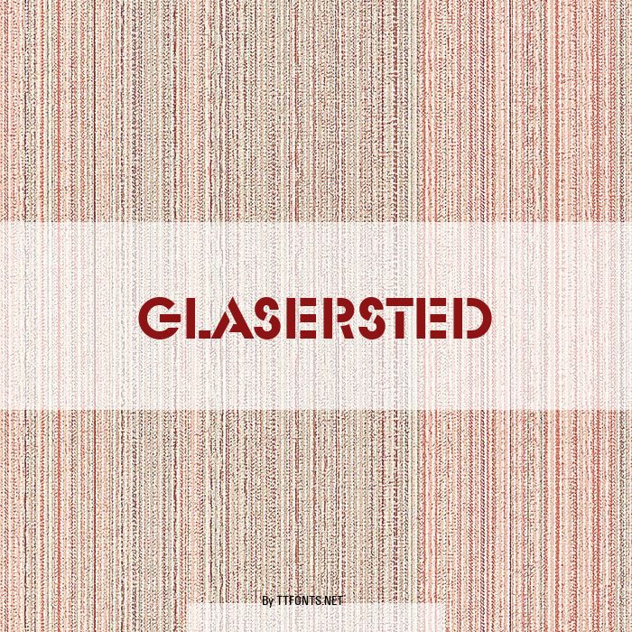 GlaserSteD example