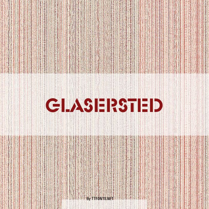 GlaserSteD example