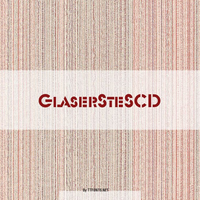 GlaserSteSCD example