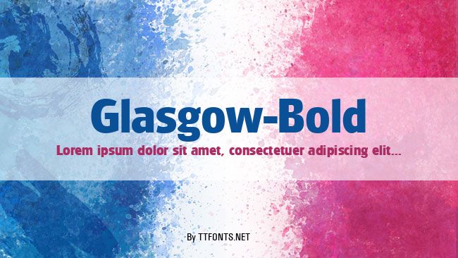 Glasgow-Bold example
