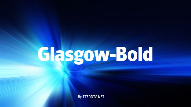 Glasgow-Bold example
