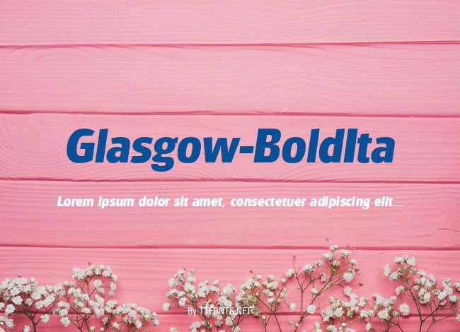 Glasgow-BoldIta example