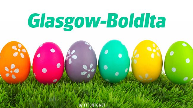Glasgow-BoldIta example