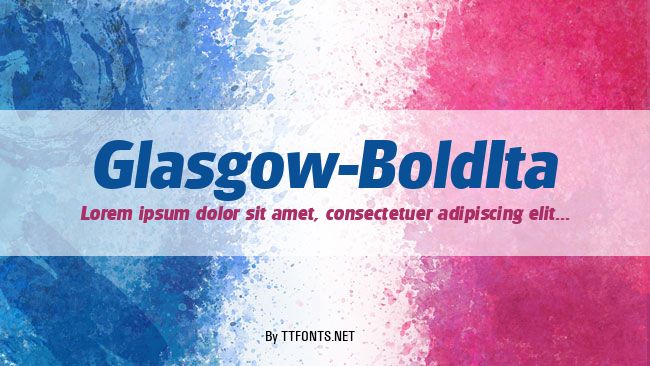 Glasgow-BoldIta example