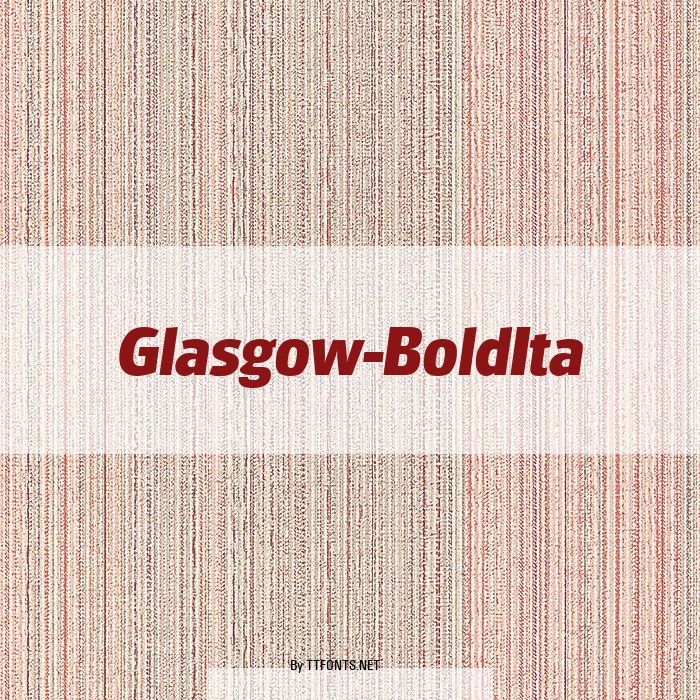 Glasgow-BoldIta example