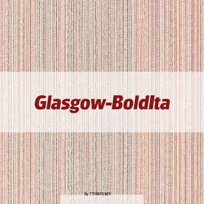 Glasgow-BoldIta example