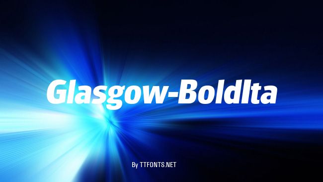 Glasgow-BoldIta example