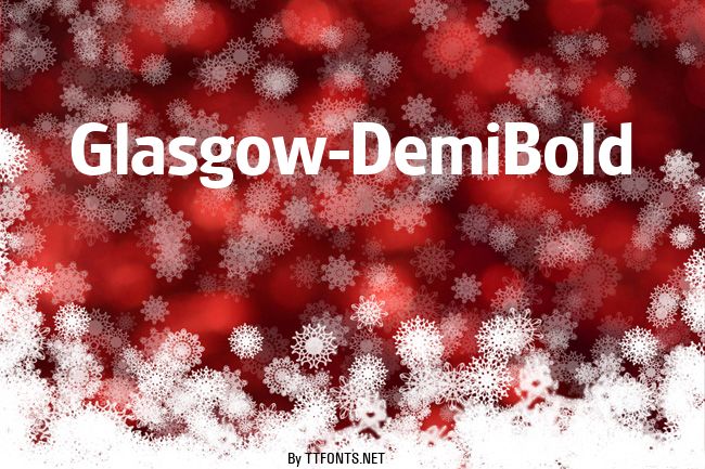 Glasgow-DemiBold example