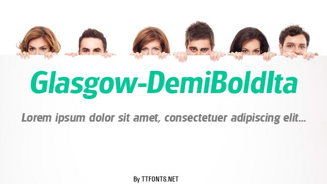 Glasgow-DemiBoldIta example