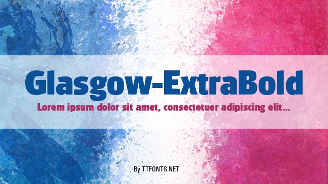 Glasgow-ExtraBold example