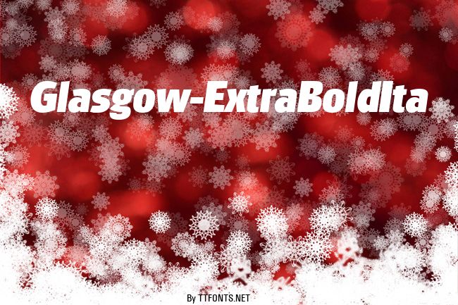 Glasgow-ExtraBoldIta example