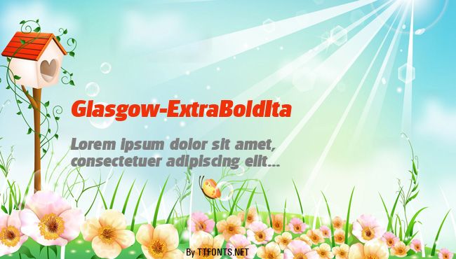 Glasgow-ExtraBoldIta example