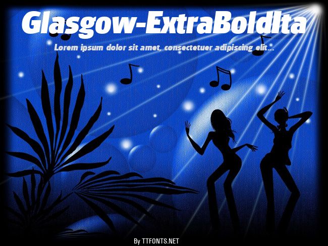 Glasgow-ExtraBoldIta example