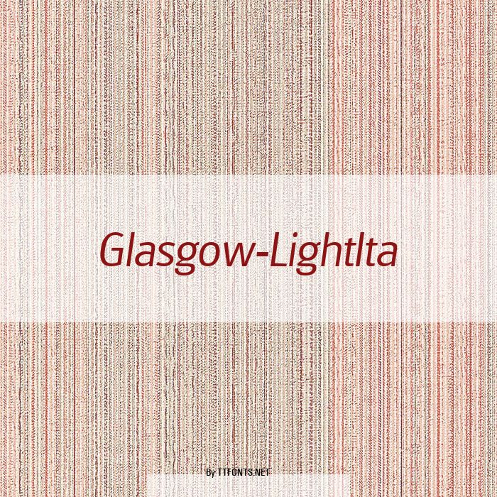 Glasgow-LightIta example