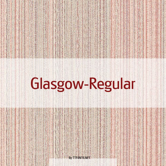 Glasgow-Regular example