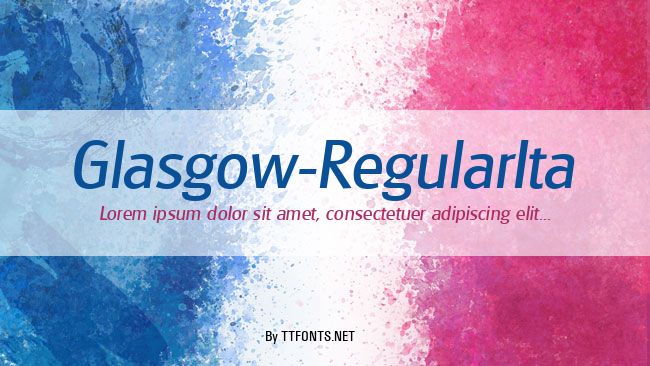 Glasgow-RegularIta example
