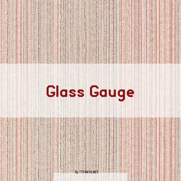 Glass Gauge example