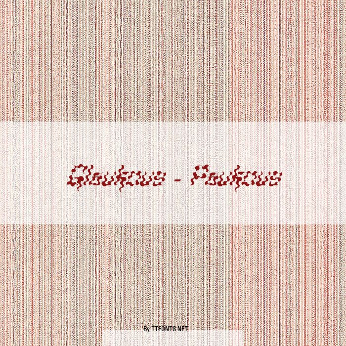 Glaukous - Paukous example
