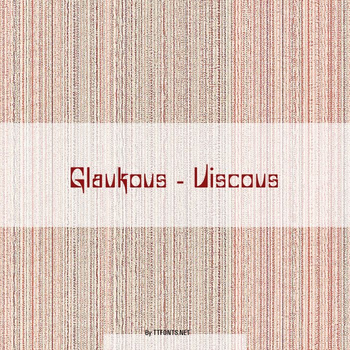 Glaukous - Viscous example