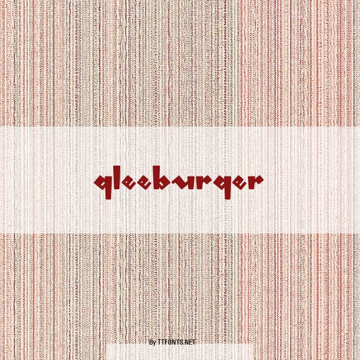 gleeburger example