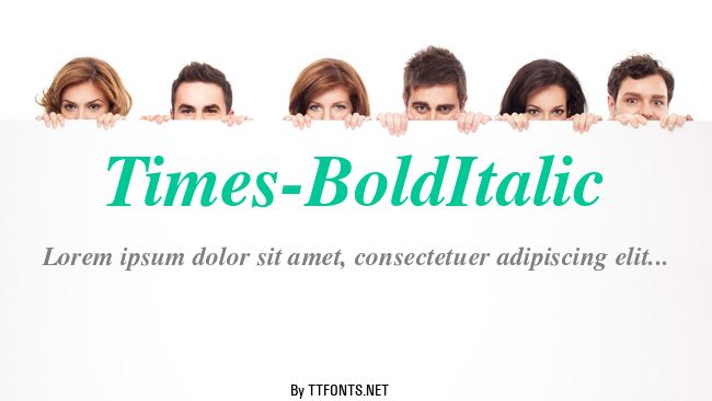 Times-BoldItalic example