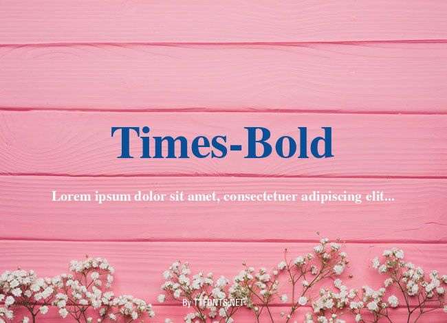 Times-Bold example