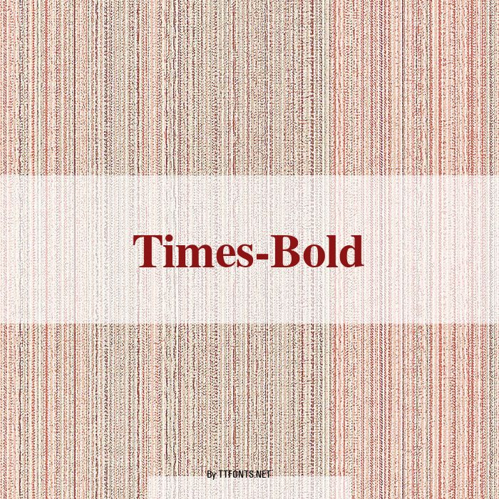 Times-Bold example